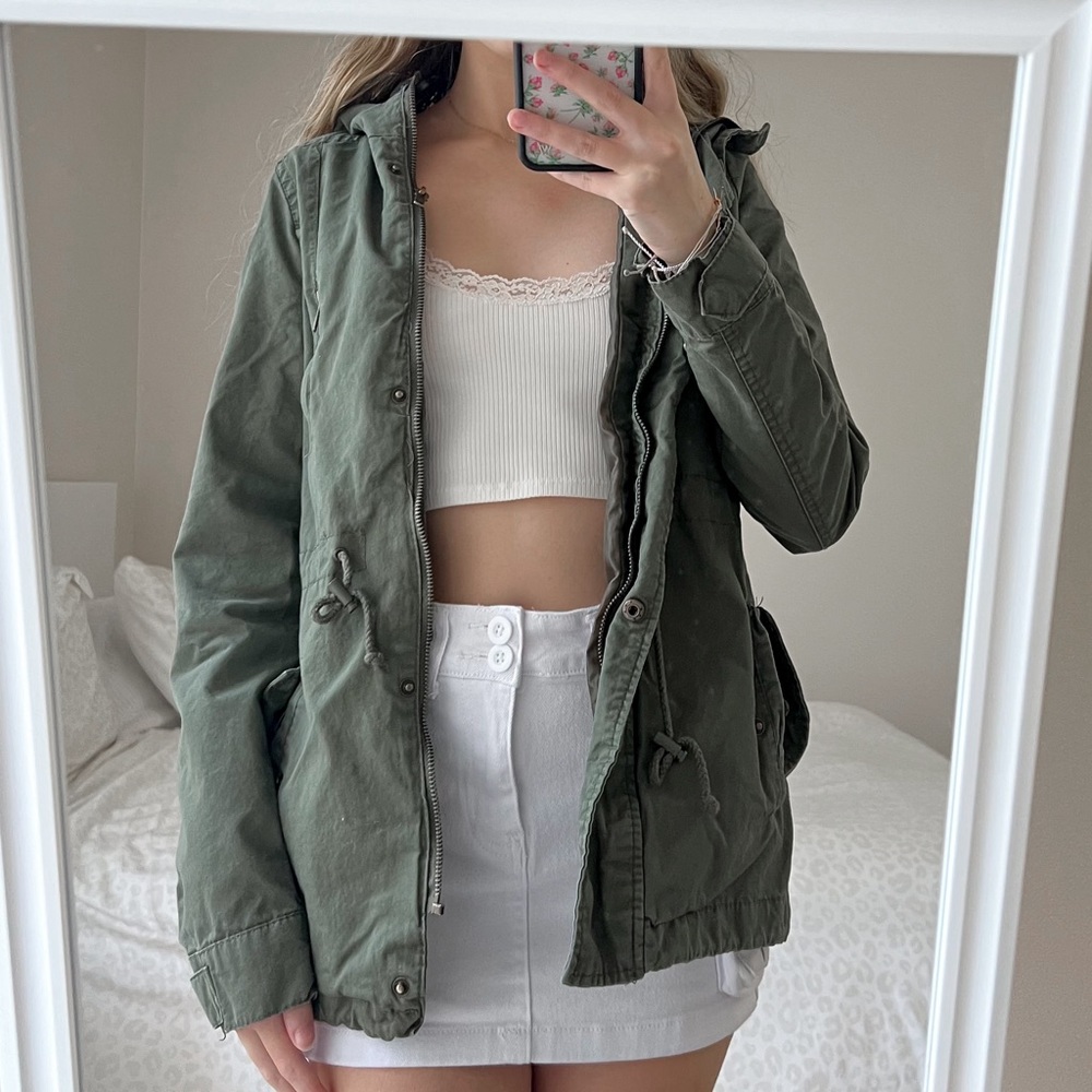 Ambiance Outerwear Dark Green Jacket